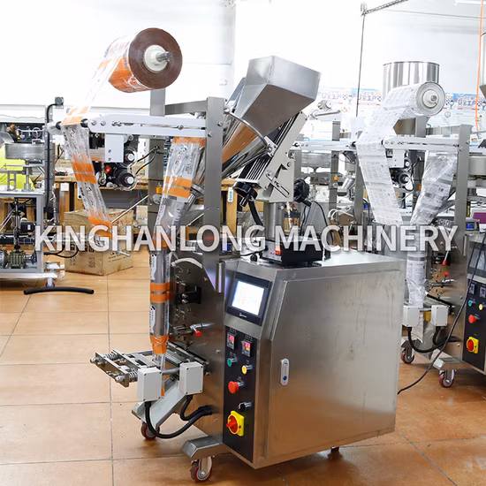 Automatischer vertikaler Schneckenfüller, Form, Füllung, Versiegelung, Gewürze, Zucker, Mehl, Matcha-Tee, Pulver, Milchpulver, Sachet, Verpackung, Verpackung, Füllung, Versiegelung