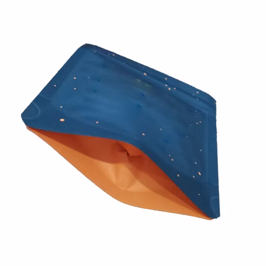 Großhandel maßgeschneiderte wiederverwendbare Kunststoff-Druckverschluss-Aluminiumfolienbeutel Süßigkeiten Kekse Lebensmittelaufbewahrungsverpackung Standbodenbeutel